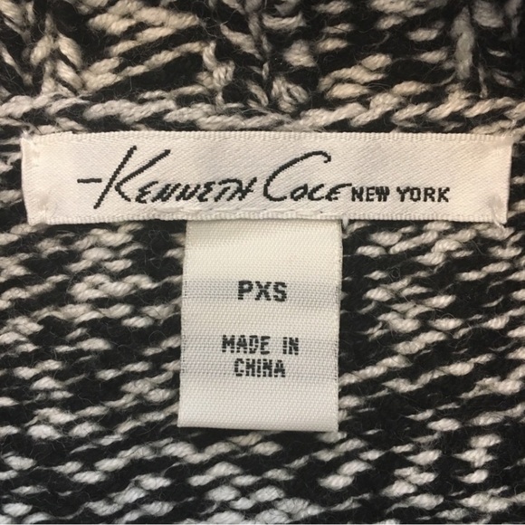 Kenneth Cole Petite Wool Blend Shawl Collar Grandma Core Date Night Cardigan XSP - Picture 3 of 7